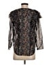 Veronica Beard 100% Silk Black 3/4 Sleeve Silk Top Size 4 - photo 2