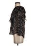 Veronica Beard 100% Silk Black 3/4 Sleeve Silk Top Size 4 - photo 5