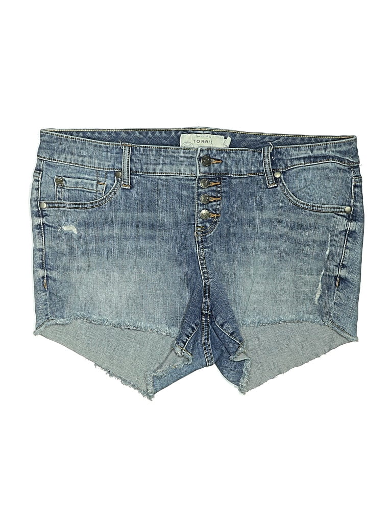Pre-owned Torrid Denim Shorts In Blue