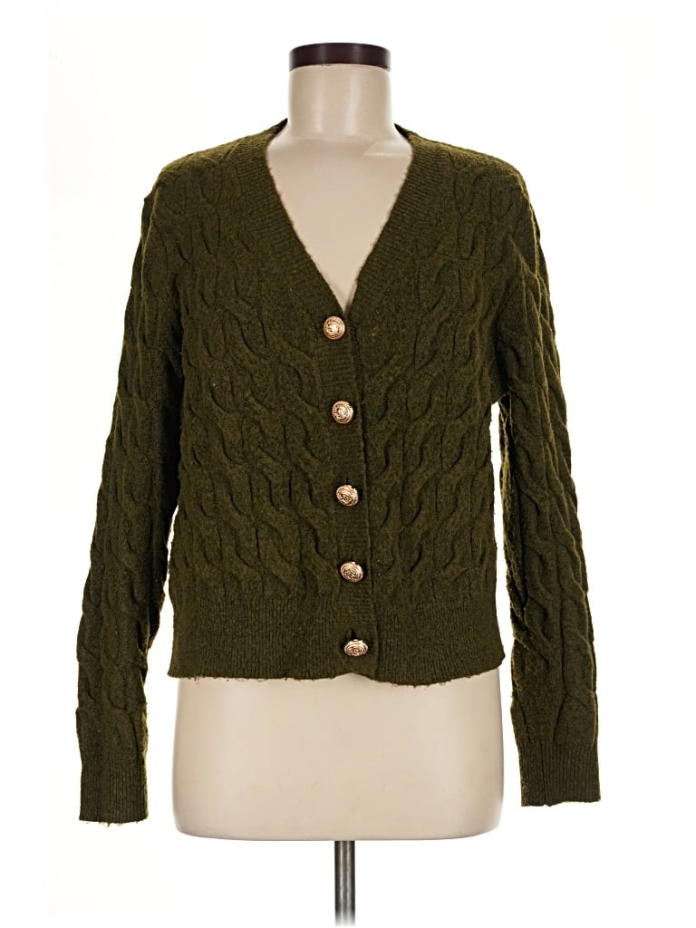 Pre-owned Black Tape_ Cardigan Sweater In Green