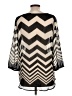 Liberty Love 100% Polyester Silver 3/4 Sleeve Blouse Size L - photo 2