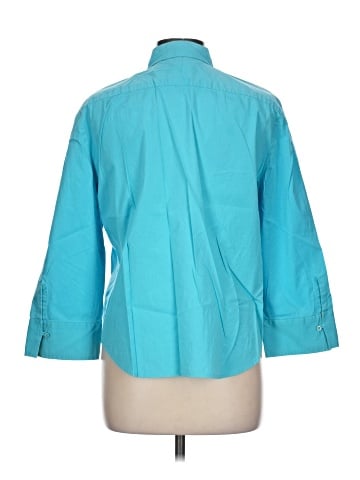 Jones New York Signature 3/4 Sleeve Button-Down Shirt (view 2)