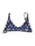 C Apparel Print Blue Swimsuit Top Size S - photo 2