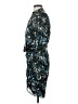 Veronica Beard 100% Silk Print Teal Cocktail Dress Size 0 - photo 5