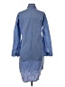 Cos Blue 3/4 Sleeve Button-Down Shirt Size 4 - photo 2