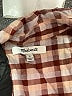 Madewell Checkered-gingham Red Short Sleeve Blouse Size S - photo 7