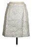 J.Crew Metallic Silver Faux Leather Skirt Size 2 - photo 2