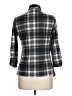 Assorted Brands 100% Polyester Plaid Gray 3/4 Sleeve Blouse Size L - photo 2