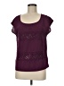 American Eagle Outfitters 100% Polyester Burgundy Short Sleeve Top Size M - photo 1