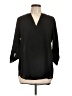 Decree Black 3/4 Sleeve Blouse Size L - photo 1
