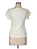 E&M Collection Ivory Short Sleeve Top Size L - photo 1