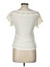 E&M Collection Ivory Short Sleeve Top Size L - photo 2