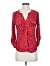 Adrienne Vittadini Polka Dots Red Long Sleeve Blouse Size S - photo 1