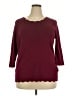 Cable & Gauge Burgundy Pullover Sweater Size 2X - photo 1