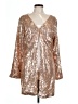 Anna-kaci 100% Polyester Gold Cardigan Size L - photo 1
