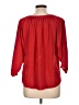 Joie 100% Polyester Red 3/4 Sleeve Blouse Size L - photo 2