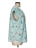 Daniel Rainn Teal Short Sleeve Blouse Size L - photo 4