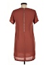 Olivaceous 100% Polyester Solid Brown Orange Casual Dress Size M - photo 2