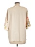Zara Yellow 3/4 Sleeve Blouse Size L - photo 2