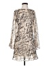 B. Darlin 100% Polyester Animal Print Ivory Cocktail Dress Size 5 - 6 - photo 1