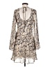 B. Darlin 100% Polyester Animal Print Ivory Cocktail Dress Size 5 - 6 - photo 2