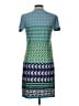Laundry by Shelli Segal Graphic Green Casual Dress Size M (estimated) - photo 2