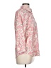 Chaps 100% Cotton Paisley Pink Long Sleeve Blouse Size L - photo 4