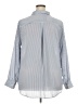 On 34th 100% Polyester Stripes Blue Long Sleeve Blouse Size 2X - photo 2