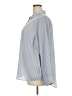 On 34th 100% Polyester Stripes Blue Long Sleeve Blouse Size 2X - photo 5
