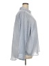 On 34th 100% Polyester Stripes Blue Long Sleeve Blouse Size 2X - photo 4