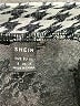 Shein Houndstooth Silver Long Sleeve Blouse Size 4 - photo 7
