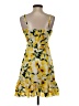 Boohoo 100% Polyester Floral Yellow Cocktail Dress Size 4 - photo 2