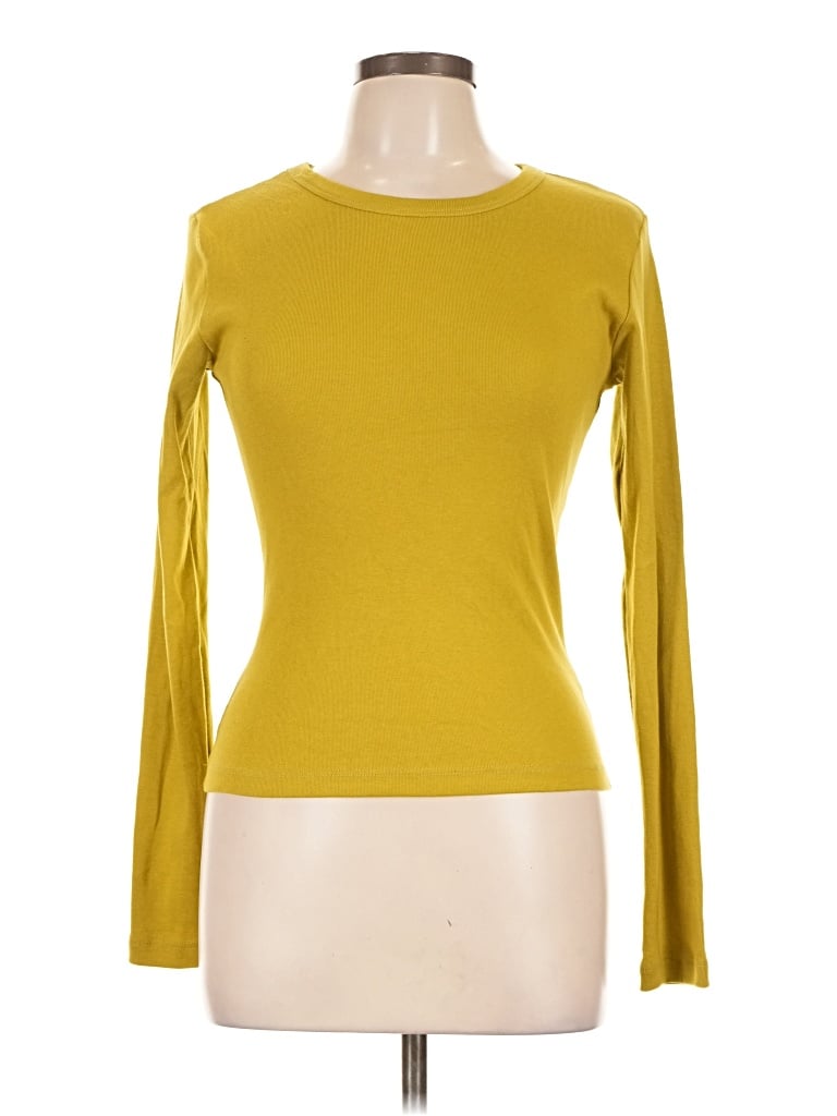 Pre-owned Assorted Brands Long Sleeve T-shirt In Yellow