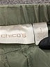 Chico's 100% Polyester Solid Green Casual Pants Size Med (1) - photo 7