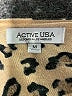 Active USA Animal Print Tan Pullover Sweater Size M - photo 7