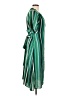 Halogen 100% Polyester Stripes Green Casual Dress Size L - photo 4