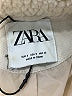 Zara 100% Polyester Ivory Jacket Size S - photo 6