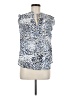 DKNY Blue Sleeveless Blouse Size M - photo 1