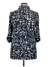 Maggie Barnes Animal Print Blue 3/4 Sleeve Blouse Size 14W - photo 2