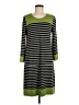 Siena Studio Stripes Green Casual Dress Size M - photo 1