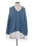 Brochu Walker Color Block Blue Wool Pullover Sweater Size S - photo 1