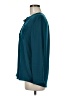 Nic + Zoe 100% Polyester Teal Long Sleeve Blouse Size M - photo 5