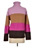 Ann Taylor Color Block Brown Turtleneck Sweater Size XS - photo 2