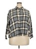 Old Navy 100% Cotton Plaid Gray 3/4 Sleeve Button-Down Shirt Size 2X - photo 1