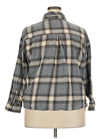 Old Navy 3/4 Sleeve Button-Down Shirt (view 2)