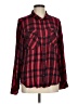 Sanctuary 100% Rayon Plaid Red Long Sleeve Button-Down Shirt Size M - photo 1