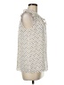 Rose + Olive 100% Polyester Ivory Sleeveless Blouse Size M - photo 4
