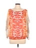 Cache 100% Polyester Orange 3/4 Sleeve Blouse Size XL - photo 1