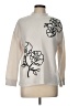Como Blu Floral Ivory Pullover Sweater Size L - photo 1