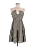 Unbranded 100% Polyester Gray Green Casual Dress Size L - photo 1